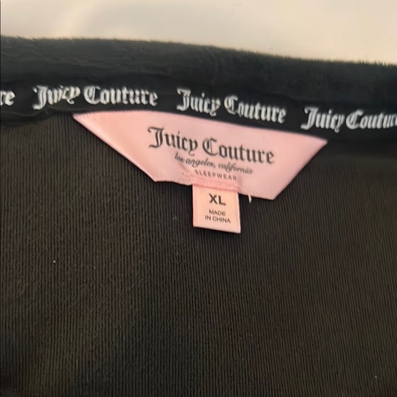 Juicy Couture Black Velvet Long Sleeve Top - Picture 3 of 5